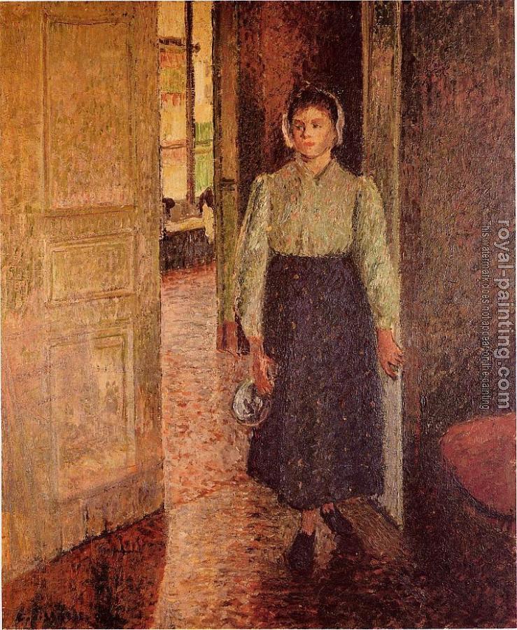 Camille Pissarro : The Young Maid Camille Pissarro : The Young Maid